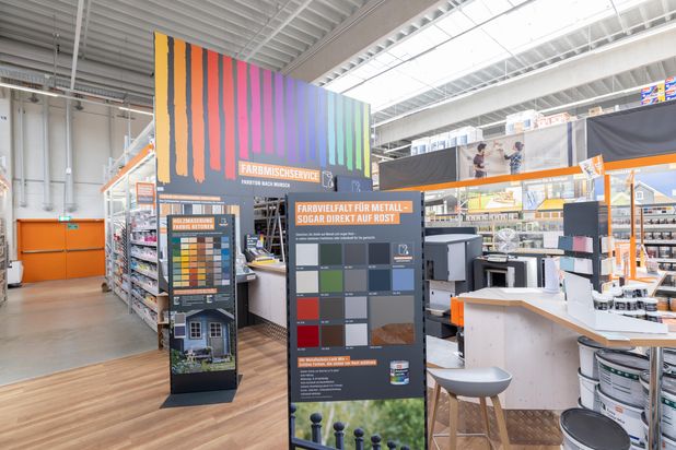 OBI Farbmisch-Service im Markt Crailsheim