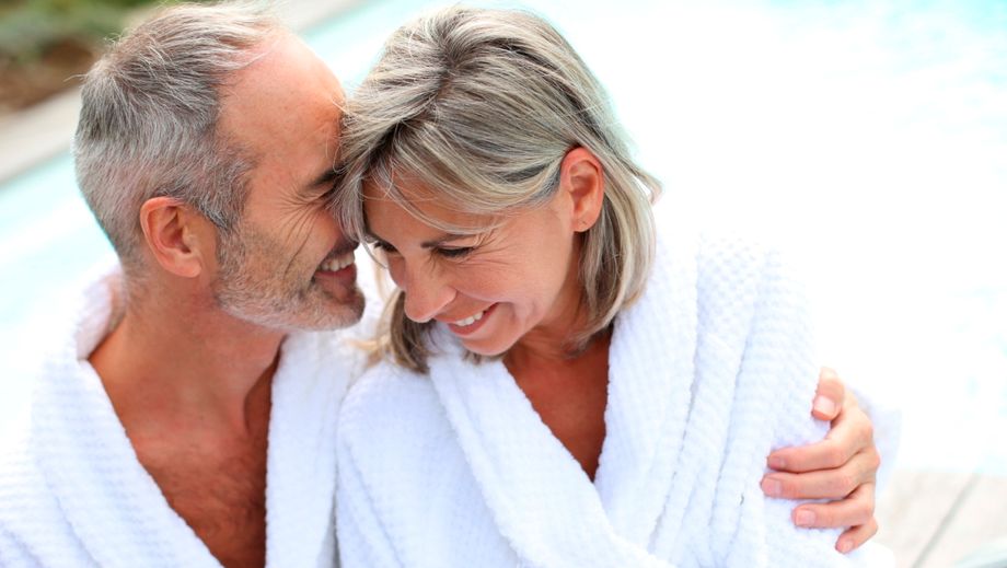 Paar Wellness lachend