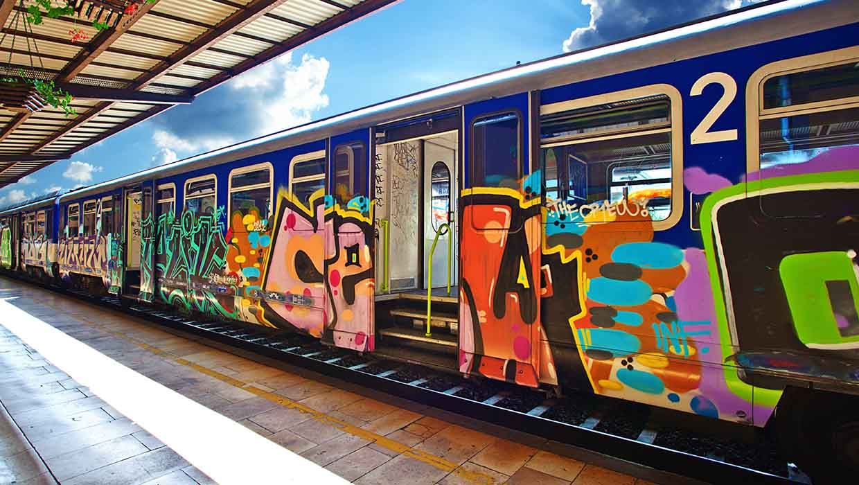 Brände; Verkehrsunfälle; Einbrüche; Graffiti; Polizeieinsatz