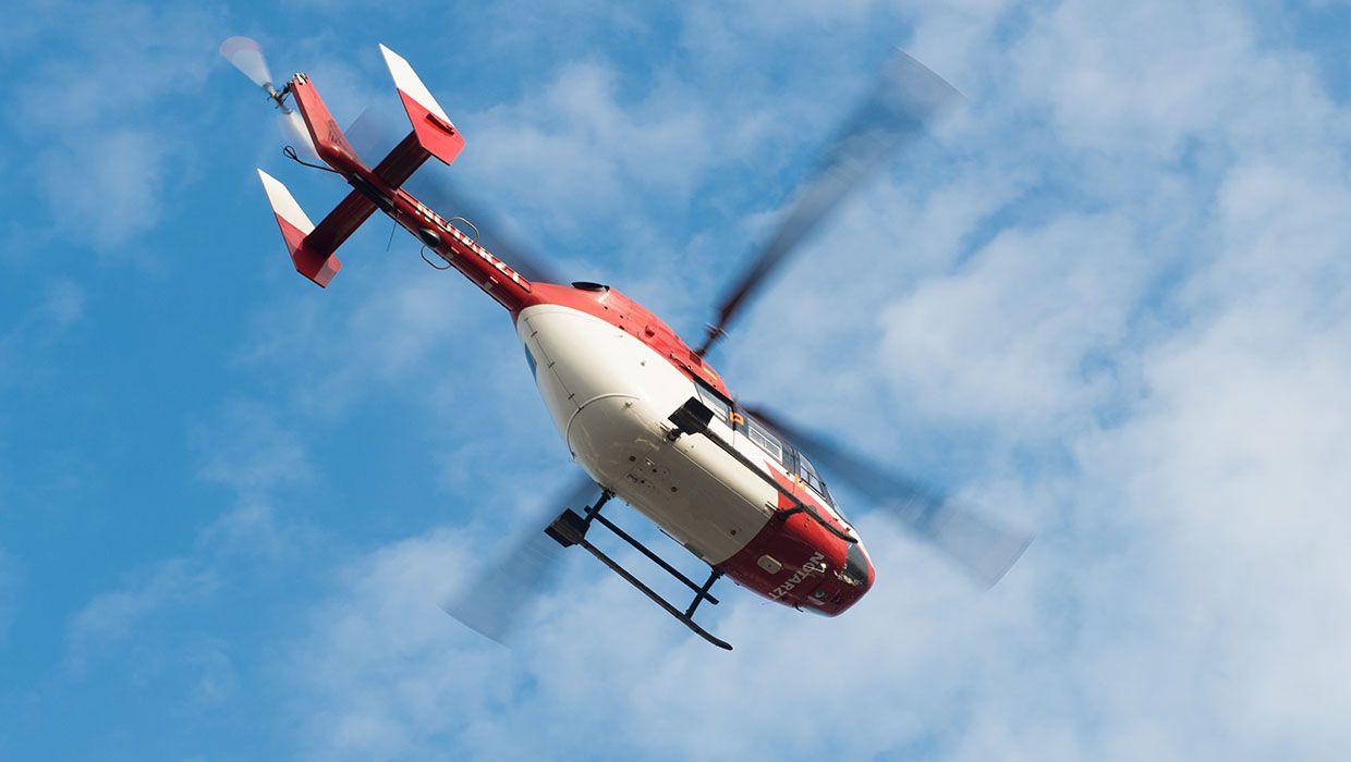 Weilheim: Mehrere Kinder mit Verdacht auf Kohlenmonoxidvergiftung - Rettungshubschrauber im Einsatz