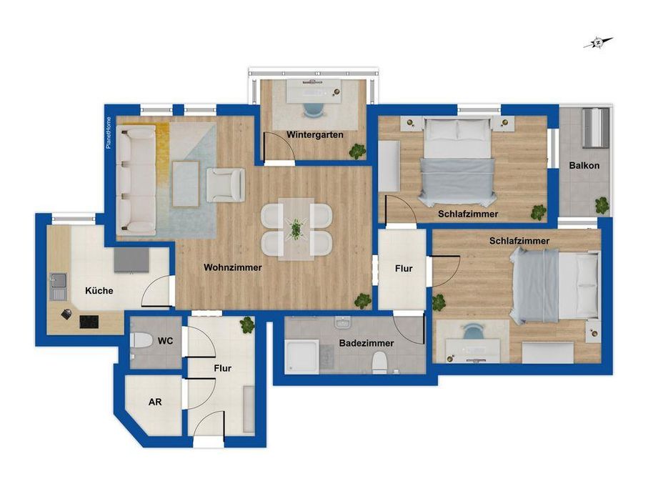 Grundriss - 1. Obergeschoss