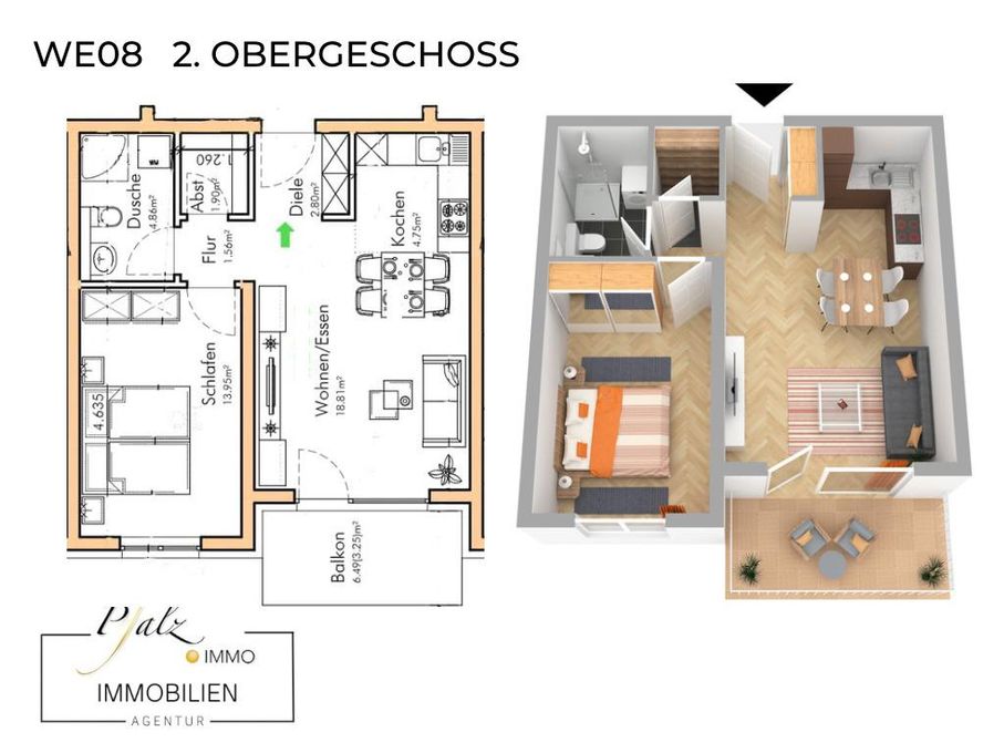 WE08 3D Grundriss