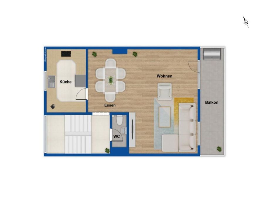 Erdgeschoss - rechtes Haus