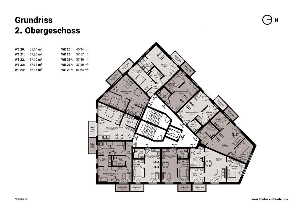Grundriss 2. Obergeschoss