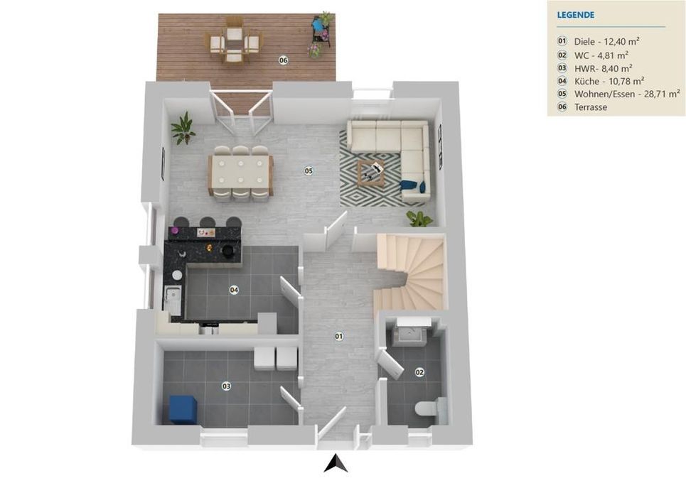 WE 1 Grundriss Erdgeschoss