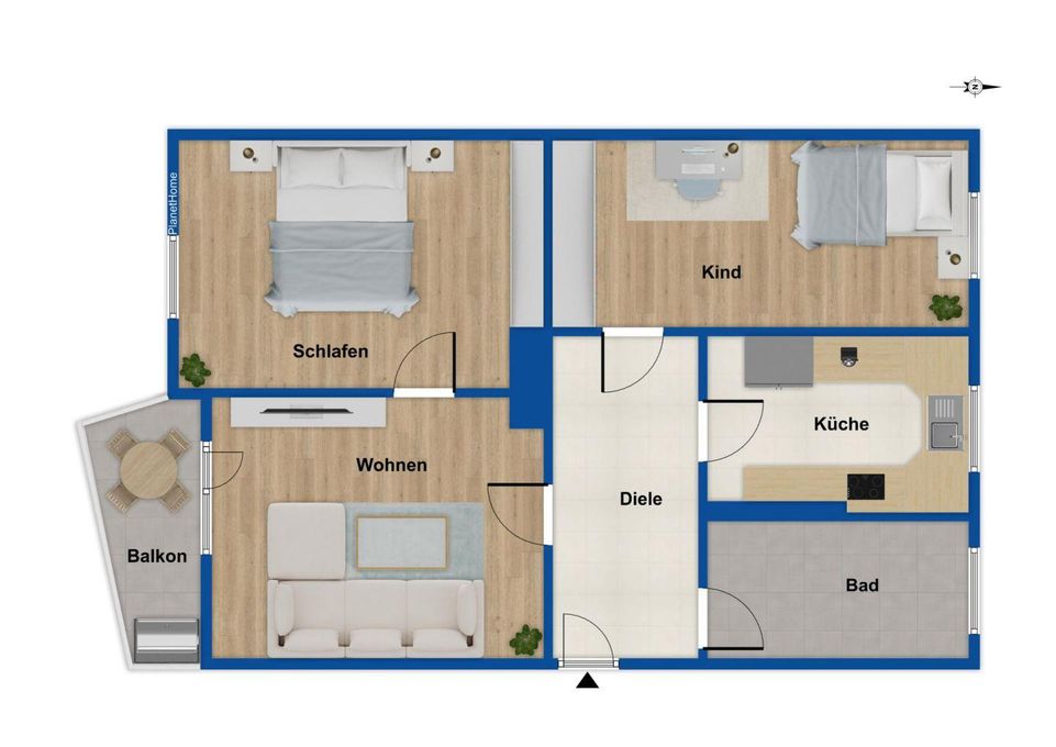 Grundriss 3. Obergeschoss