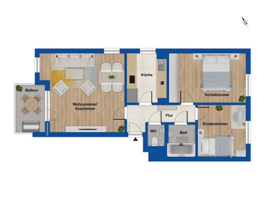 Grundriss - 1. Obergeschoss
