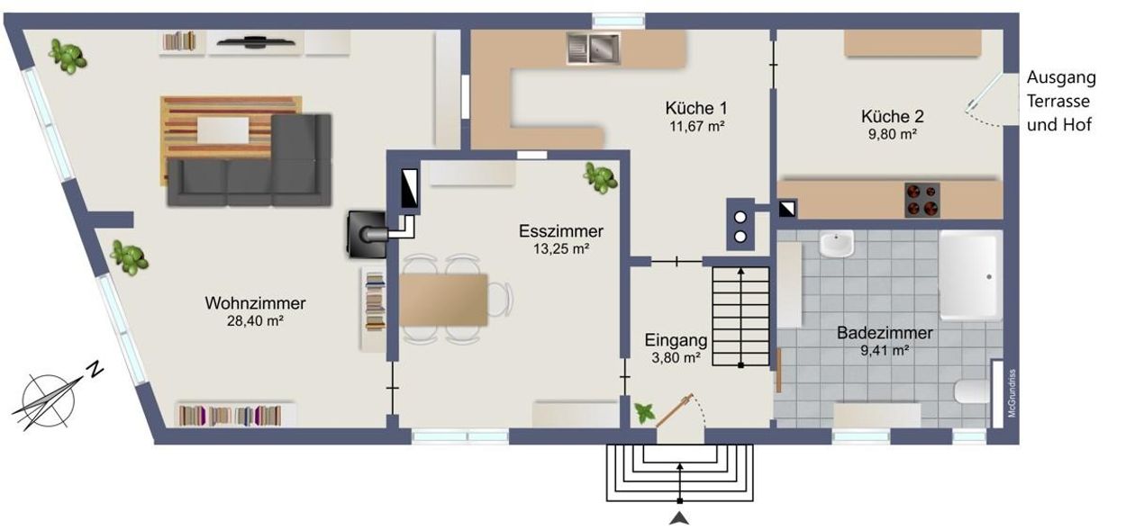 Grundriss Erdgeschoss