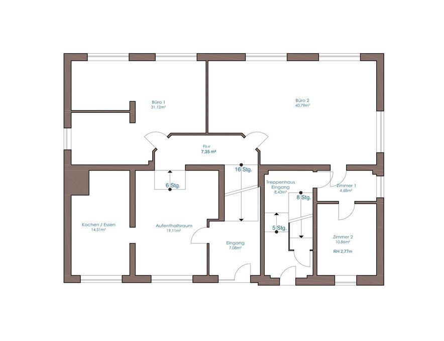 Grundriss Erdgeschoss Gewerbe