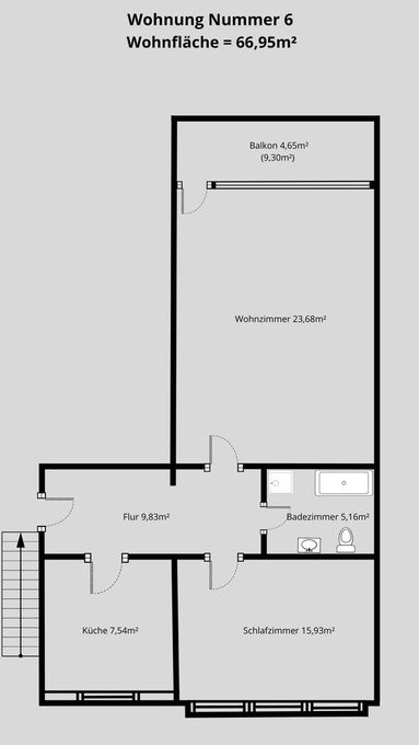 Grundriss Wohnung Nr.6