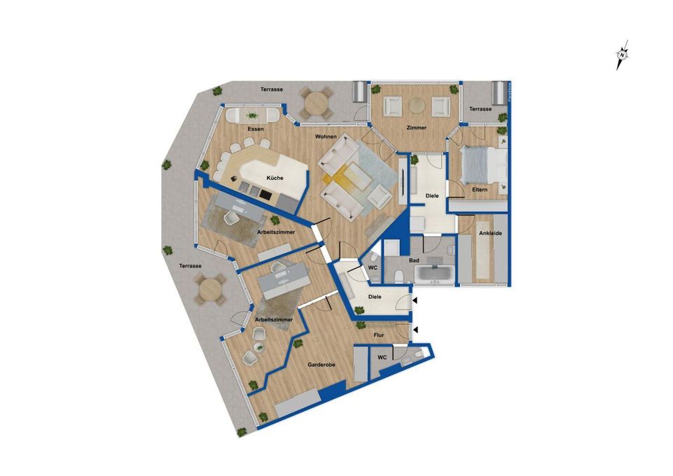 Grundriss 2. Obergeschoss