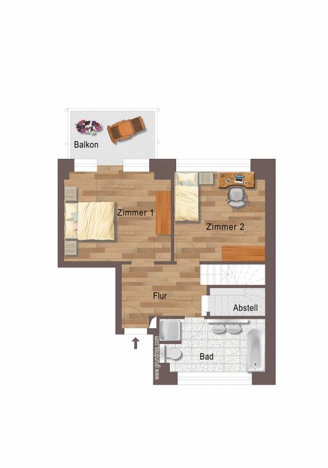 Leipzig - Neustadt-Neuschönefeld | Grundriss untere Etage