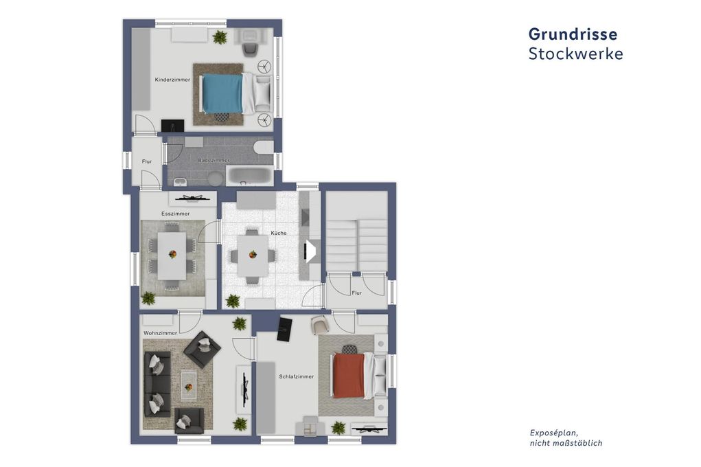 Grundriss EG identisch mit 1.OG