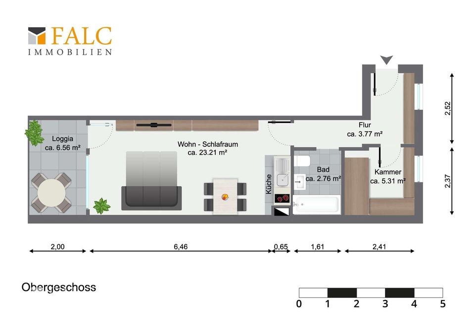 Durchdachter Grundriss