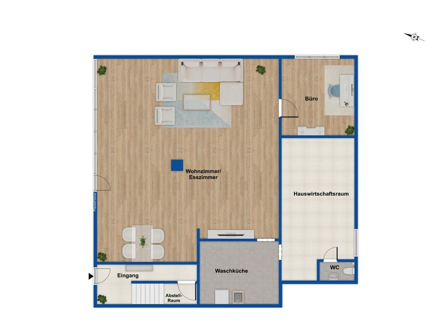 Grundriss Erdgeschoss Gewerbe