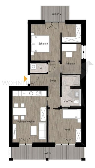 Grundriss WE55