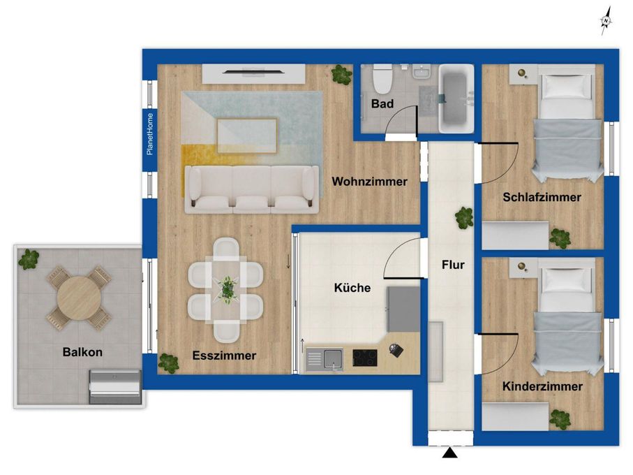 Grundriss Wohnung