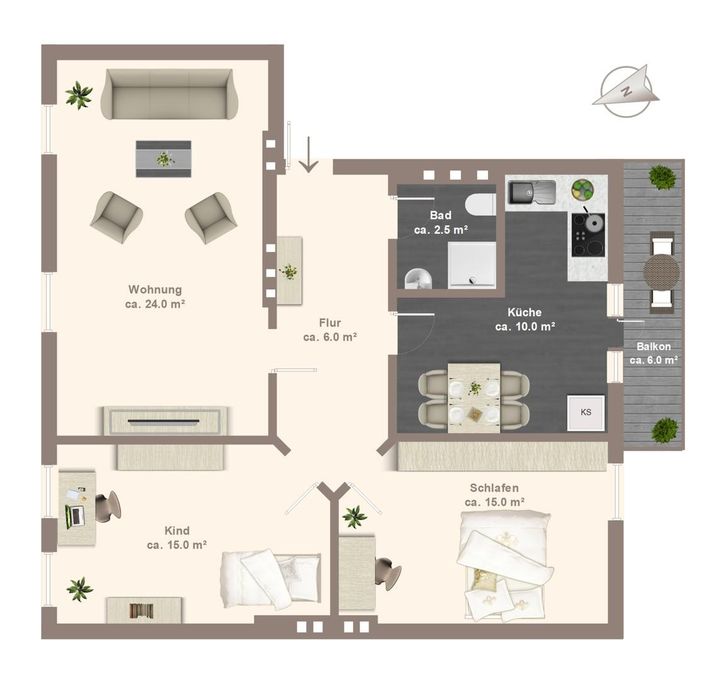 nicht maßstabsgetreu