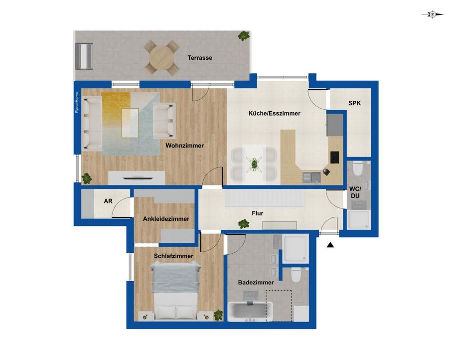 Grundriss Obergeschoss