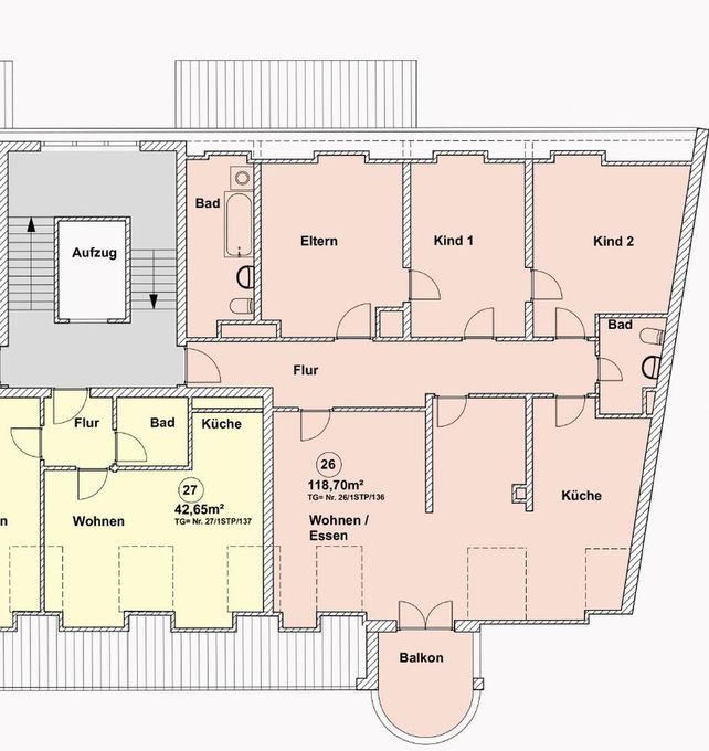 Wohnung Grundriss Nr. 26
