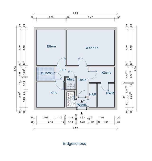 Grundriss - Wohnung I