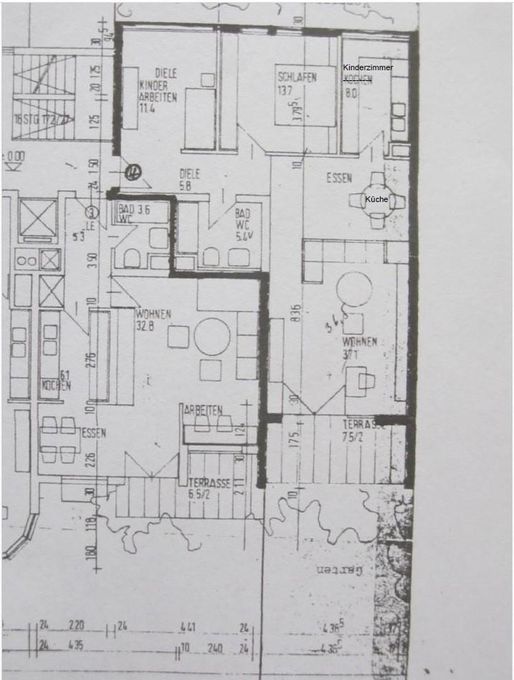 Grundriss nach dem Umbau