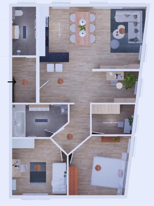 Grundriss der Wohnung