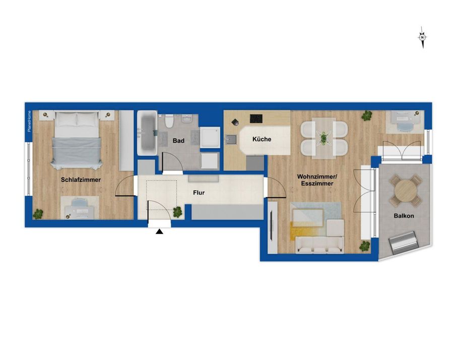 Grundriss Wohnung
