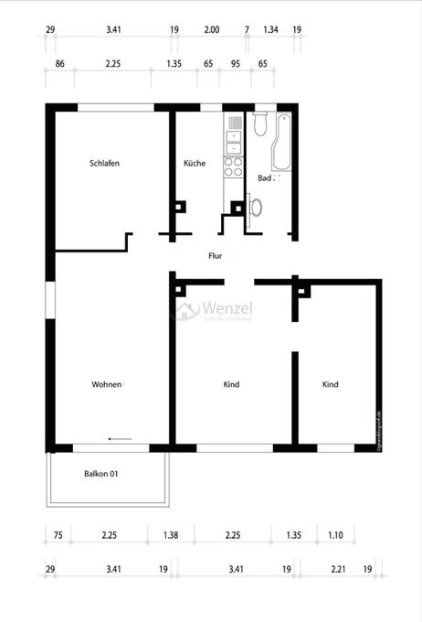 Grundriss Wohnung 07