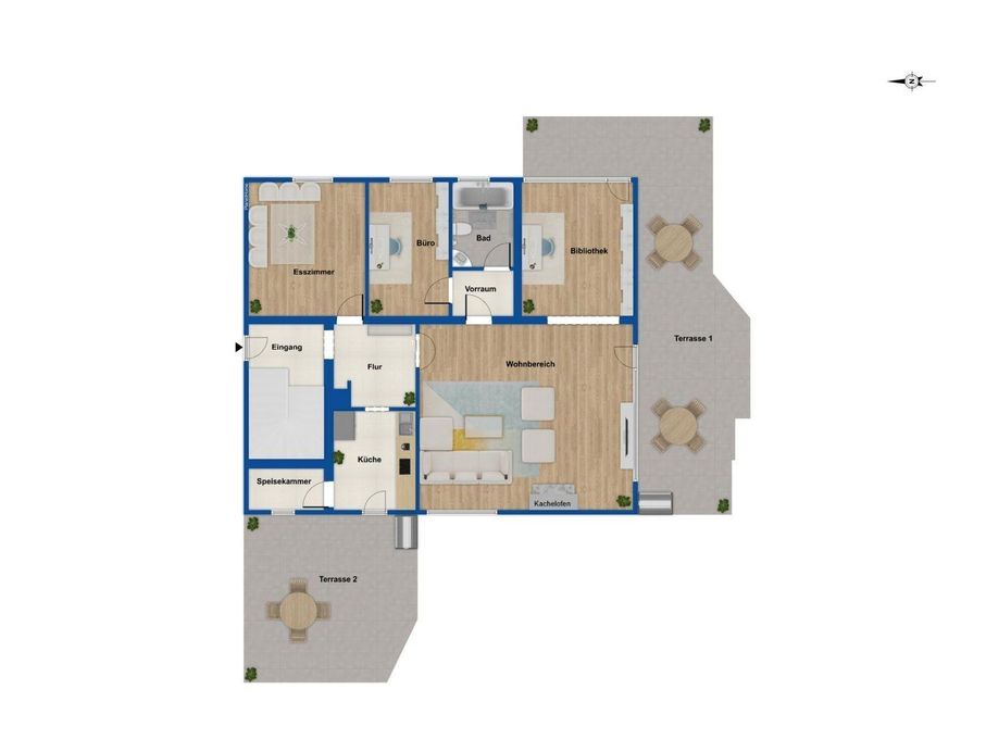 Ground plan ground floor