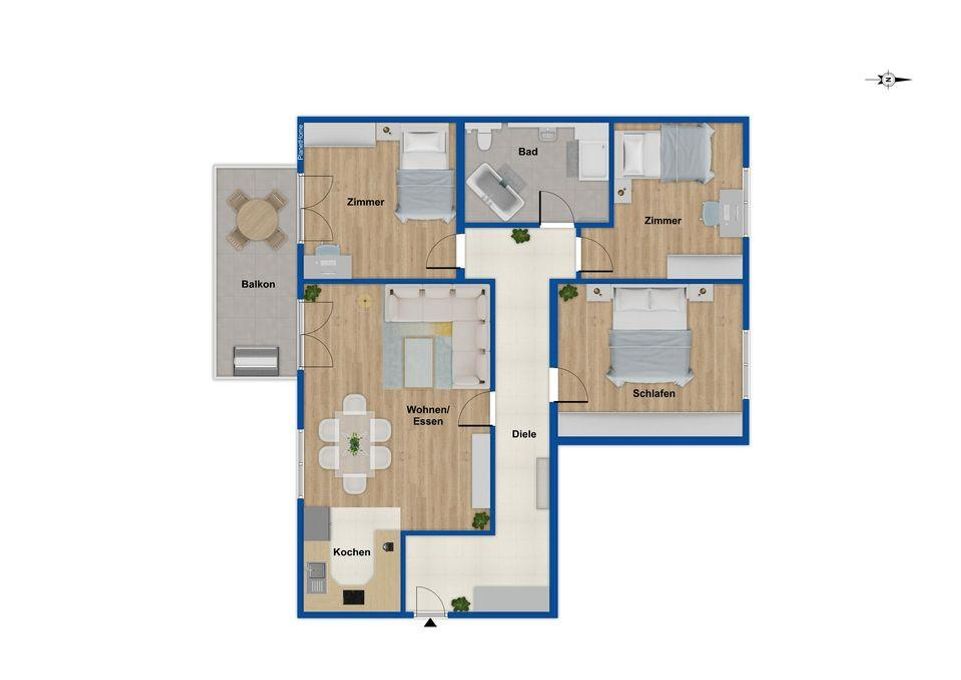 Grundriss - 1. Obergeschoss
