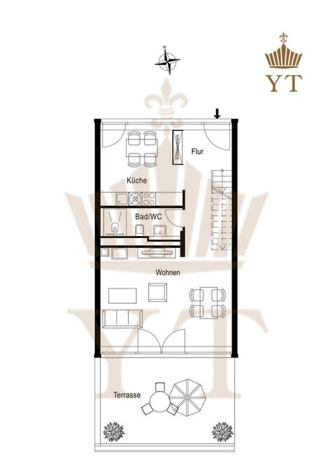Grundriss WE06.06 Maisonettestil