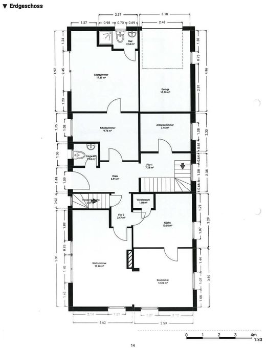 Grundriss Erdgeschoss Exposé