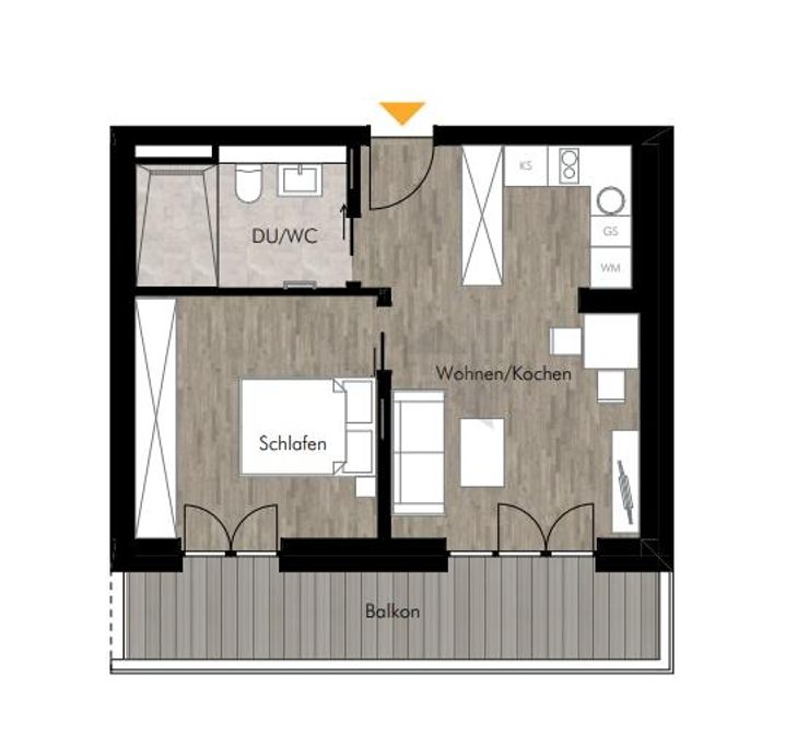 Grundriss WE 23