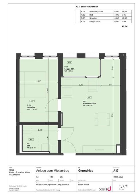 A37 - Seniorenwohnen mit Loggia - 4. OG