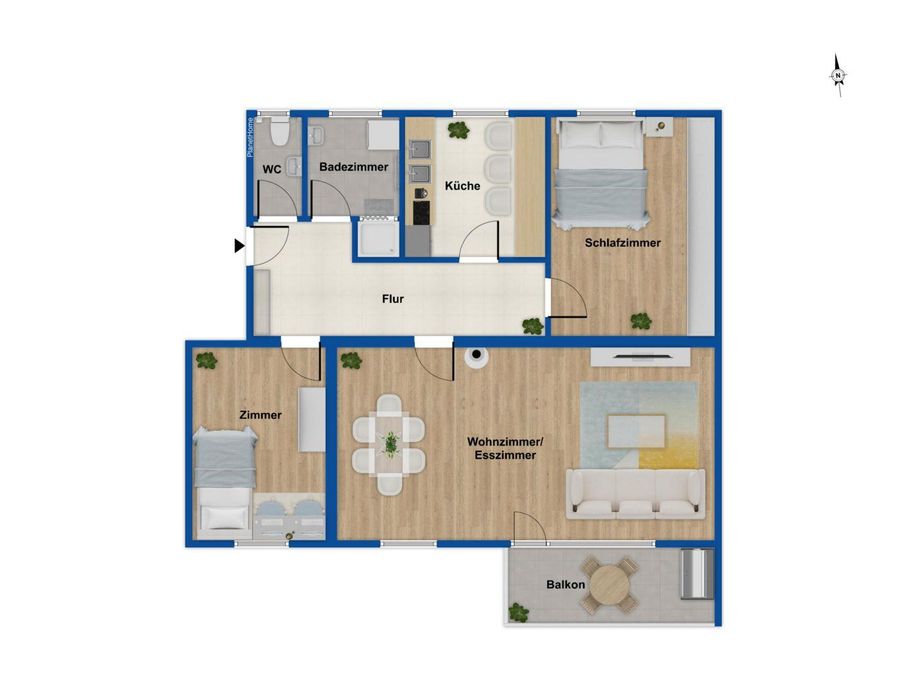 Grundriss 1. Obergeschoss