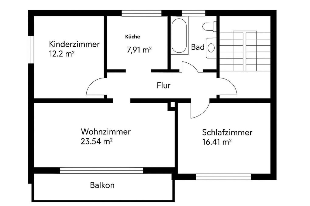 Grundriss 1. OG und 2. OG