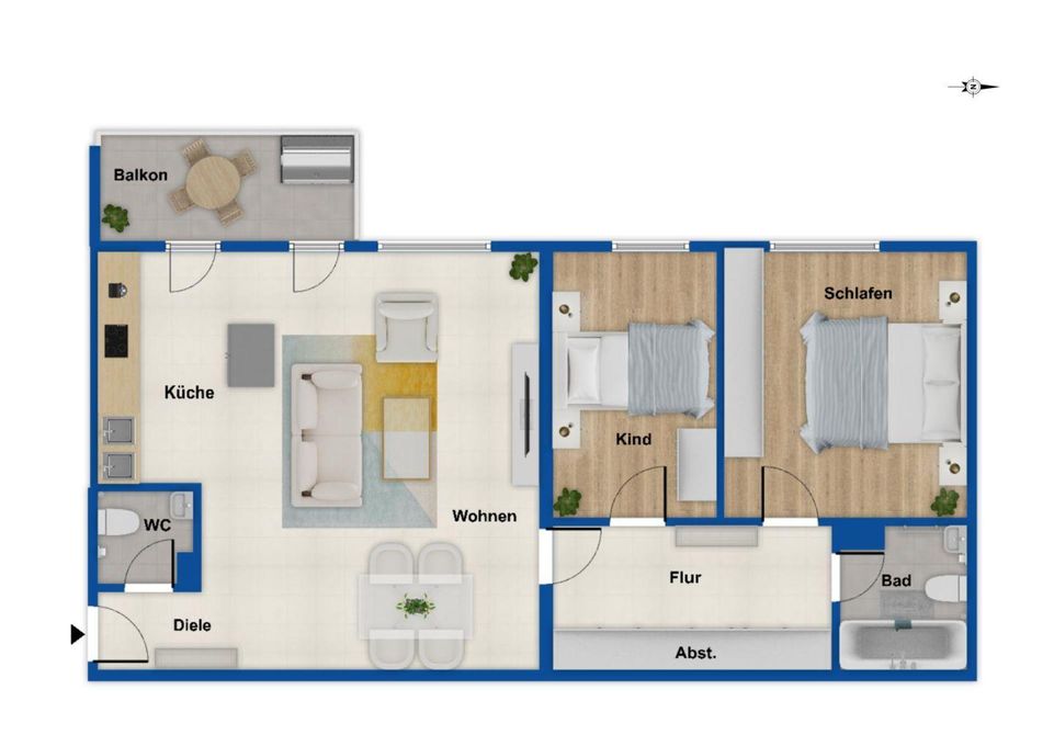 Grundriss Wohnung