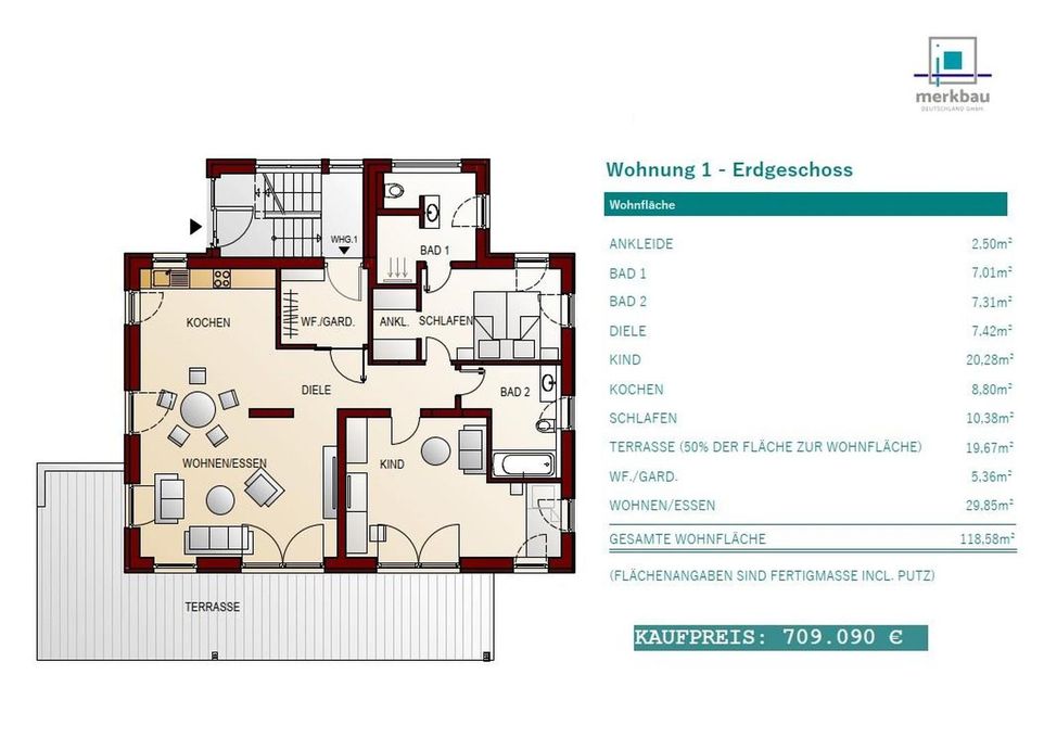 Wohnung im EG