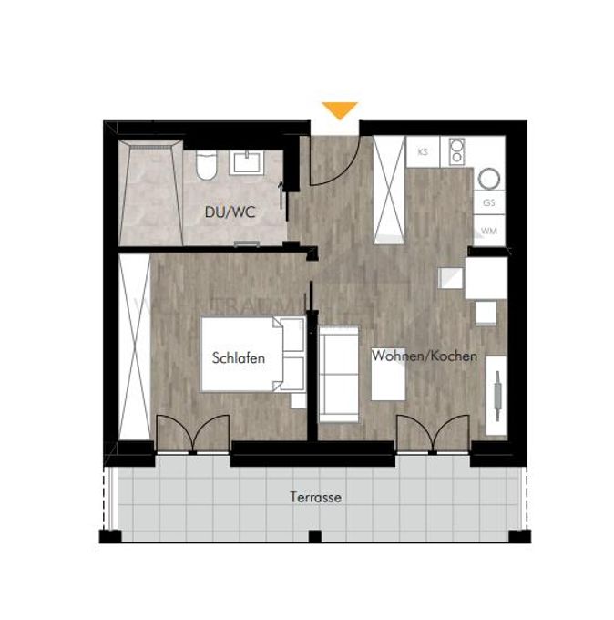 Grundriss WE 08