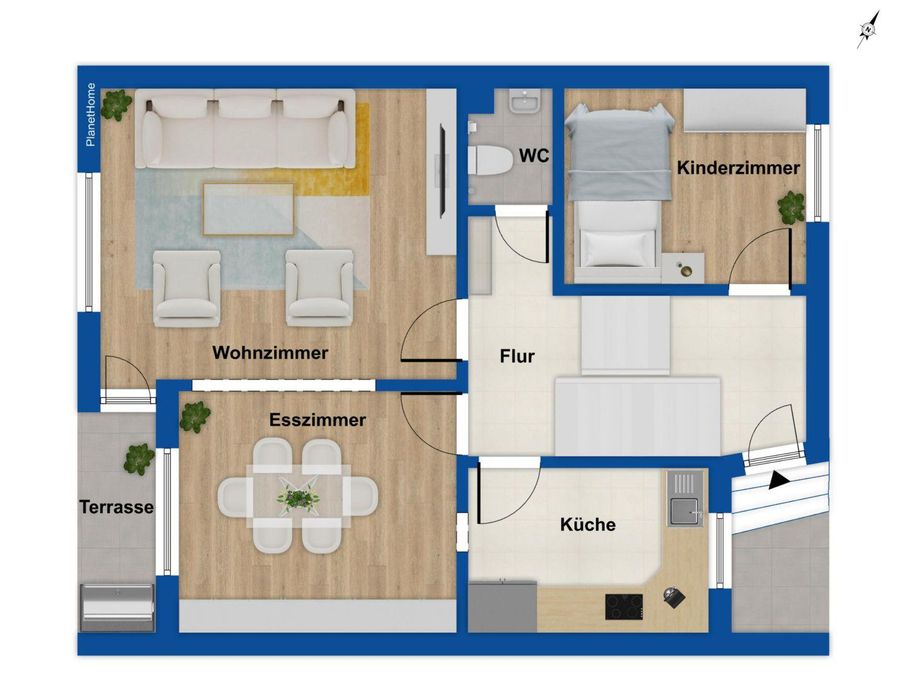 Grundriss - Erdgeschoss