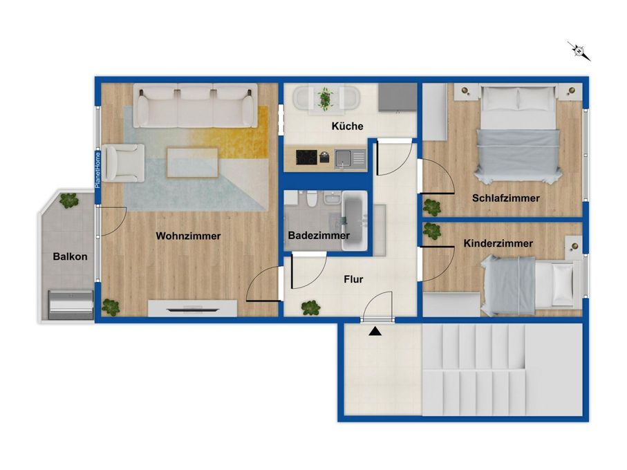 Grundriss Wohnung
