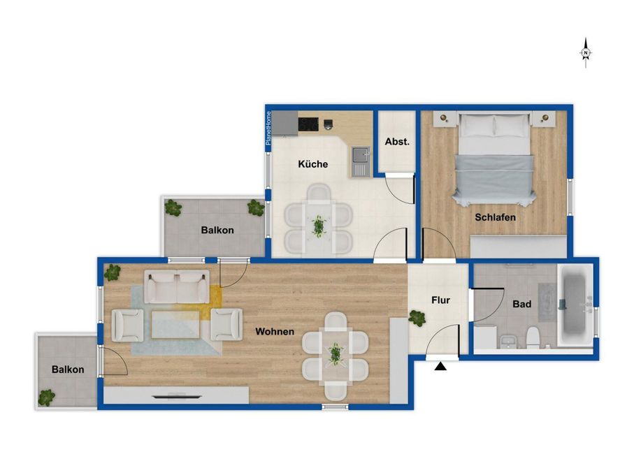 Grundriss 2. Obergeschoss