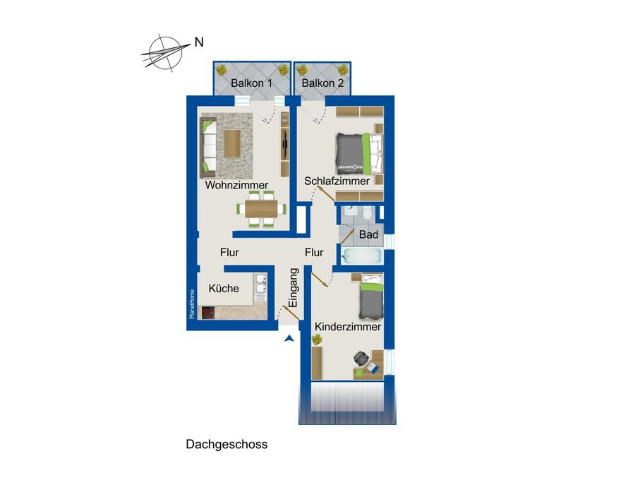 Grundriss 1. Obergeschoss