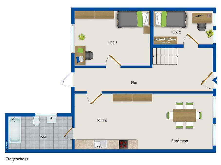 Erdgeschoss Haupthaus