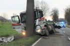 Lkw-Fahrer bei Unfall verletzt.
(Foto: Polizei Viersen)