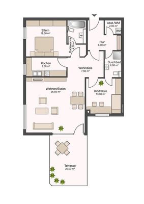 PROVISIONSFREI in WÜ/Gerbrunn: lukrative Steuervorteile/saniert/Terrasse/2xTG/im Grünen