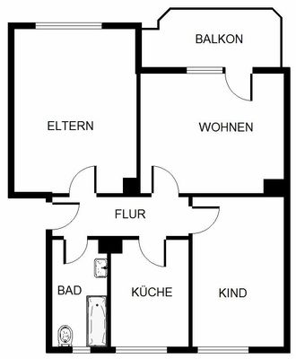 3-Zimmer-Wohnung in Gelsenkirchen Scholven