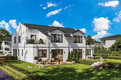 Erstbezug: Helle 3-Zimmer Wohnung mit Einbauküche, Terrasse, Garten und Stellplatz