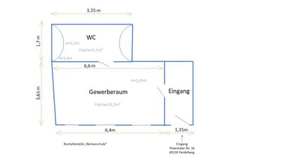 Gewerberaum, Schulungsraum, Büro, zuvor Fahrschule